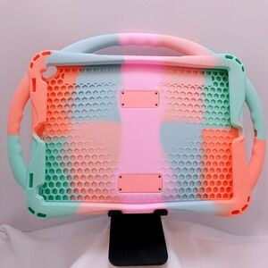 Tablet Protector Silicone Case Folding Stand Carry Handle Tie Dyed